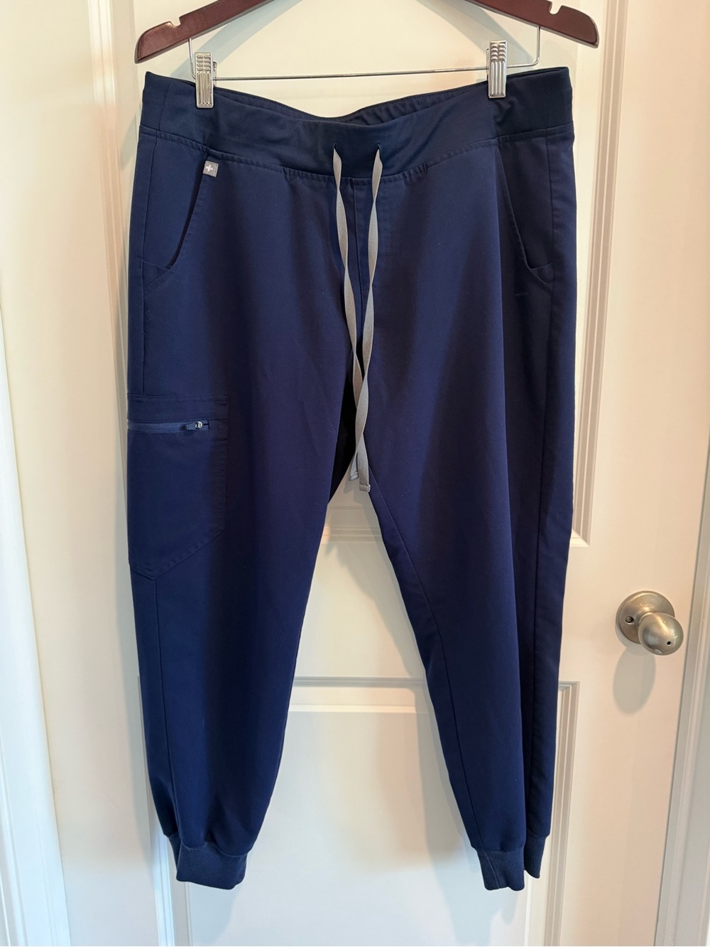 Figs Navy Blue Drawstring Jogger Scrub Pants